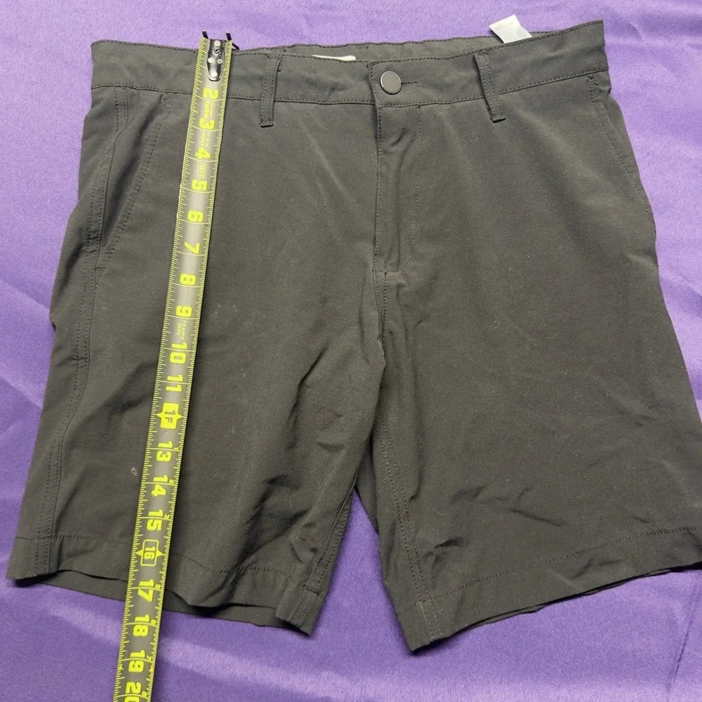 Hudson &‎ Barrows Men's Black Casual Shorts Size 30 Minimalist Clean Fit Basics